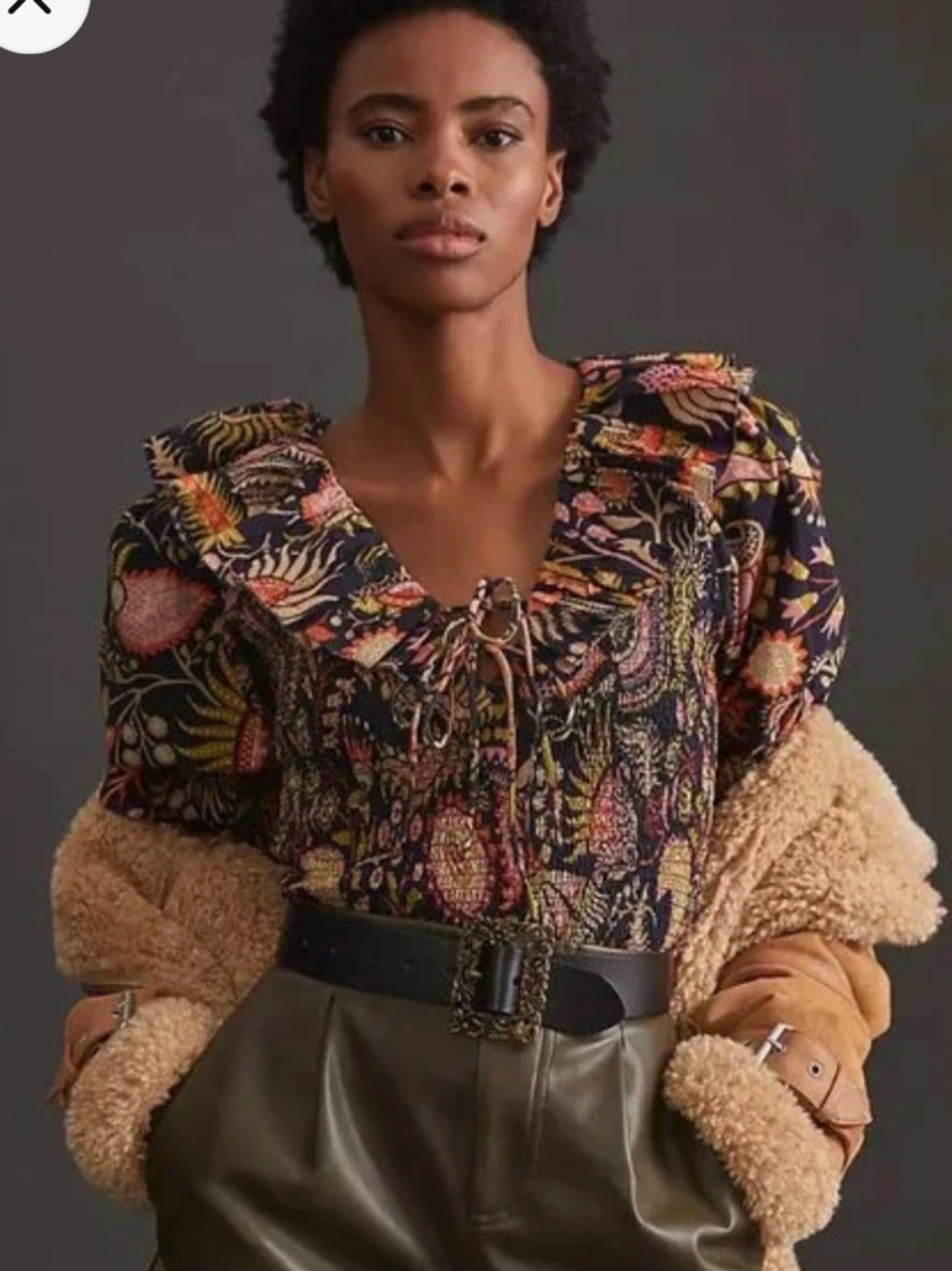 Love The Label Vibrant Smocked Blouse - Anthropologie M